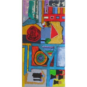 Keilrahmen 70x100 cm.
Titel:Monopoly.