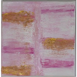 Keilrahmen 20x20 cm.
Titel: Treppen Aufzug.