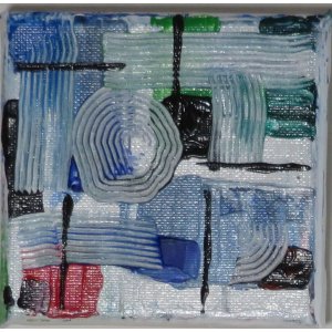 Keilrahmen 10x10 cm.
Titel:Testbild.