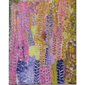 Keilrahmen 60x70 cm.
Titel: Blütenpracht.