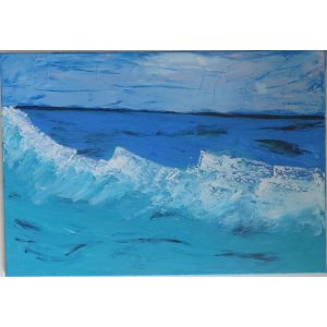 Keilrahmen 60x80 cm.
Titel: Das Meer.