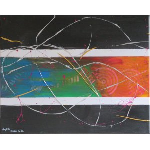 Keilrahmen 40x50 cm.
Titel:Innen Außen 1.