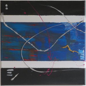 Keilrahmen 30x30 cm.
Titel: Innen Außen 2.