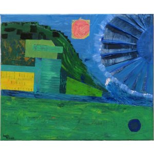 Keilrahmen 60x50 cm
Titel: Landwirtschaft.