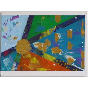 Keilrahmen 30x40cm.
Titel: Abstrakt ohne Titel.