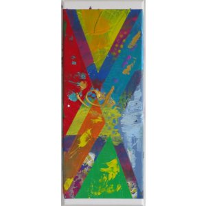 Keilrahmen 20x50cm.
Titel: Abstrakt ohne Titel.