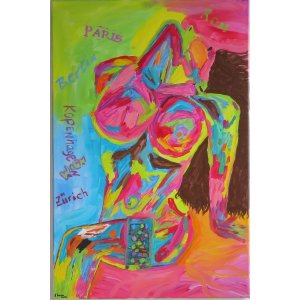 Keilrahmen 60x80cm.Titei:
Titel: Evolotion der Straße.