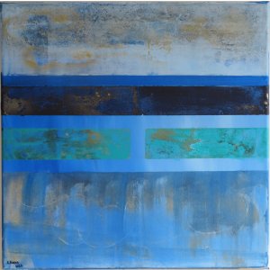 Keilrahmen 50x50cm.
Titel: Abstrakt ohne Titel