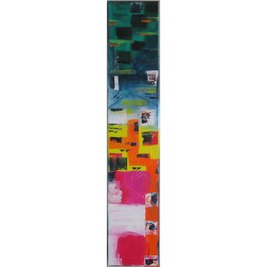 Keilrahmen 20x100 cm.
Ohne Titel.