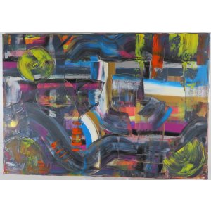 Keilrahmen 70x 100 cm.
Titel: Fabenstraße.