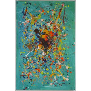 Keilrahmen 60x80 cm.
Titel: Neujahr 2021.