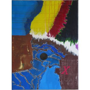 Keilrahmen 60x80cm.
Titel: Evolution.