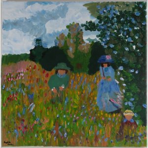 Keilrahmen 40x40 cm.
Zwei Positionen.