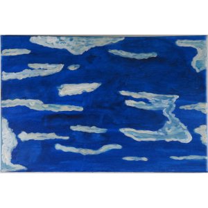 Keilrahmen 40x60cm.
Titel: Ruhige See.