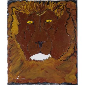 Keilrahmen 50x60cm
Titel: Löwe