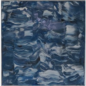 Keilrahmen  20x20 cm
Titel: Das scheumische Meer.