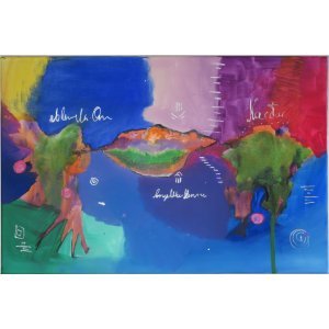 Keilrahmen 60x80 cm.
Titel: Der Riss der Welt.
