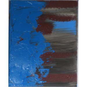 Keilrahmen 30x24 cm.
Die Blaue Küste.