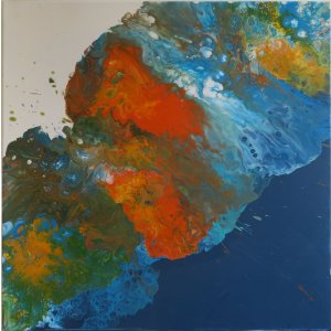 Keilrahmen 60x60 cm.
ohne Titel.