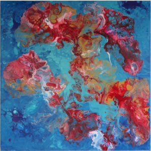 Keilrahmen
Titel: Rote Staaten.