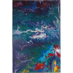 Keilrahmen 40x 60 cm.
Titel: Zerrissen 1