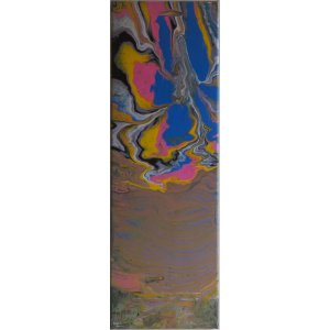 Keilrahmen 30x90 cm.
Titel: dreidimensionale Blume.