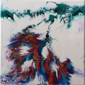Keilrahmen 30x30 cm.
Ohne Titel.
