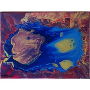 Keilrahmen 30x40 cm.
Ohne Titel.