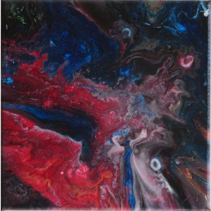 Keilrahmen 20x20 cm.
Ohne Titel.