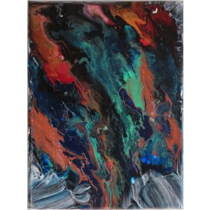 Keilrahmen 40x60 cm.
Ohne Titel.