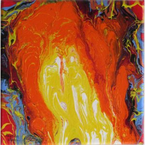 Keilrahmen 20x20 cm.
Ohne Titel.