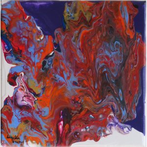 Keilrahmen 20x20 cm.
Ohne Titel.

