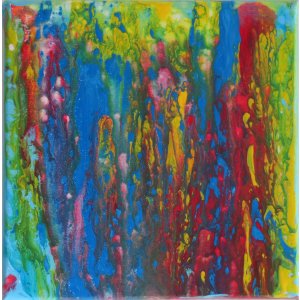 Keilrahmen 20x20 cm.
Ohne Titel.