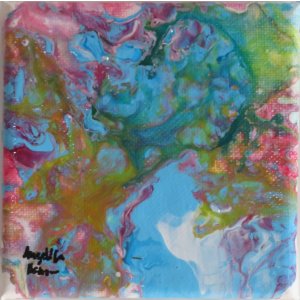 Keilrahmen 10x10 cm.
Ohne Titel.