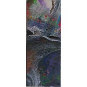 Keilrahmen 30x60 cm.
Titel: Zusammen Spiel.