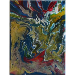 Keilrahmen 30x40 cm.
Ohne Titel.