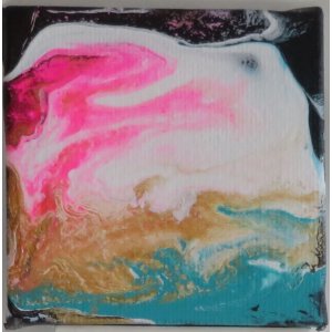 Keilrahmen 7x7 cm.
Ohne Titel.