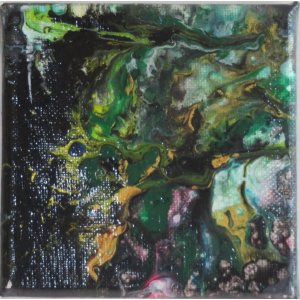 Keilrahmen 10x10 cm.
Titel: ohne Titel.