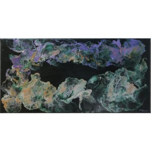 Keilrahmen: 70x100 cm
Titel: Nebel.