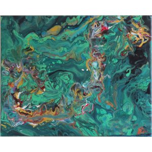 Keilrahmen
Titel: Grüner Drache.